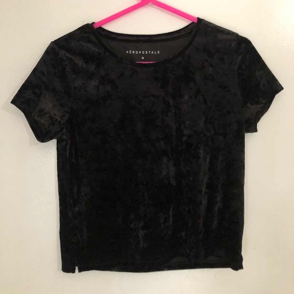 Velvet crop top